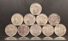 Lot of 10 1964P Gem BU Kennedy Silver Half Dollars 260535