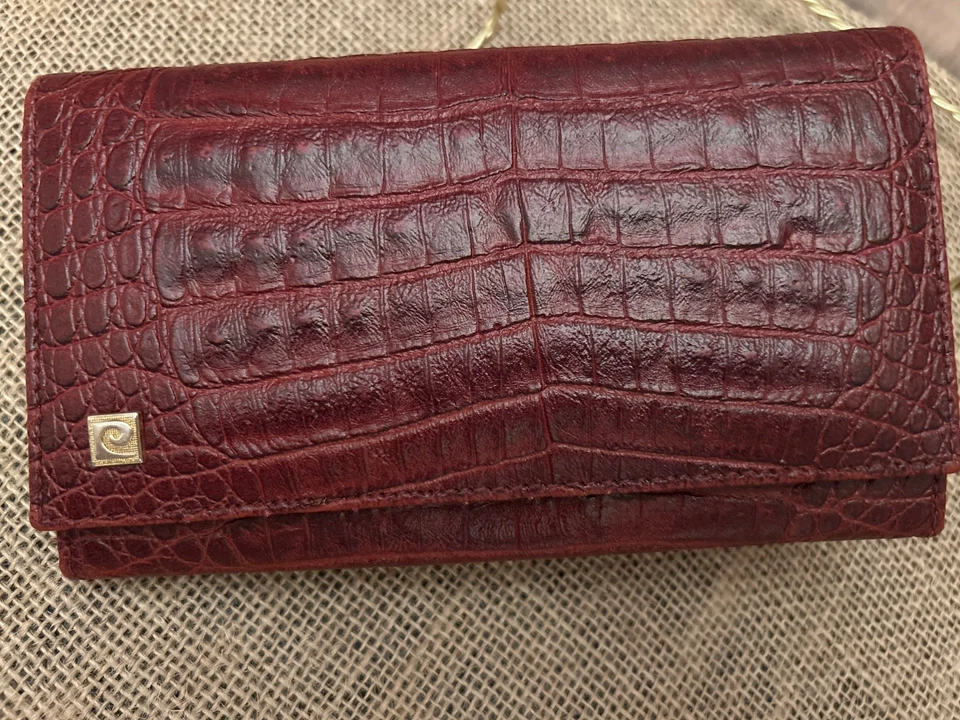 Vintage Pierre Cardin Red Crocodile - Embossed Wallet/Clutch - Image 2 of 4