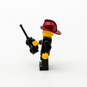 LEGO Fire Fighter Female Minifig Black Suit Orange Vest Radio City Truck cty0470