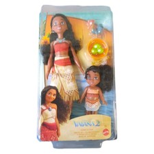 Mattel Disney Vaiana 2 Spielzeuge, Schwesternset mit 2 Modepuppen im bekannten L