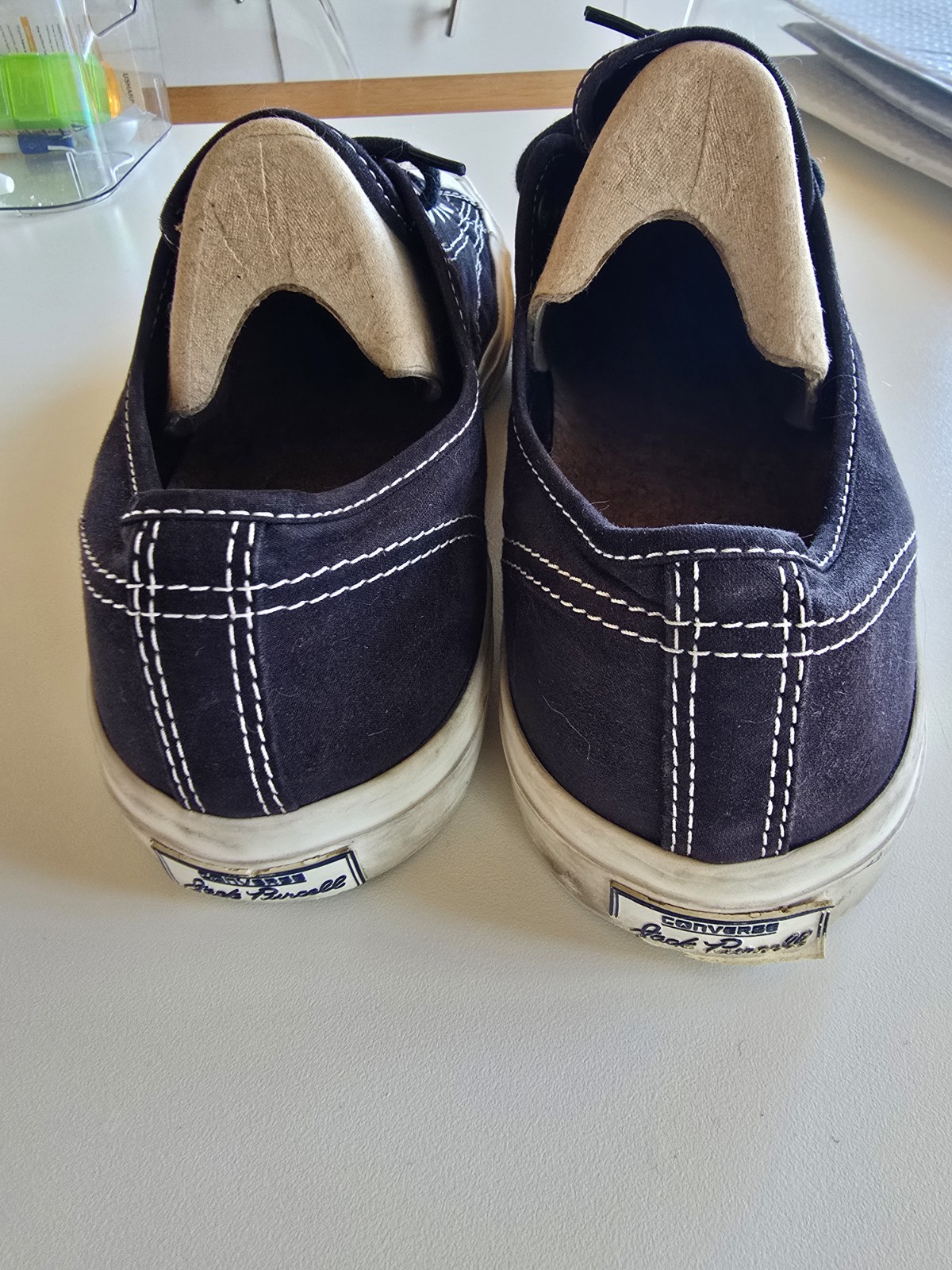 Converse Jack Purcell BlackWhite Shoes Size 9 thumbnail 4