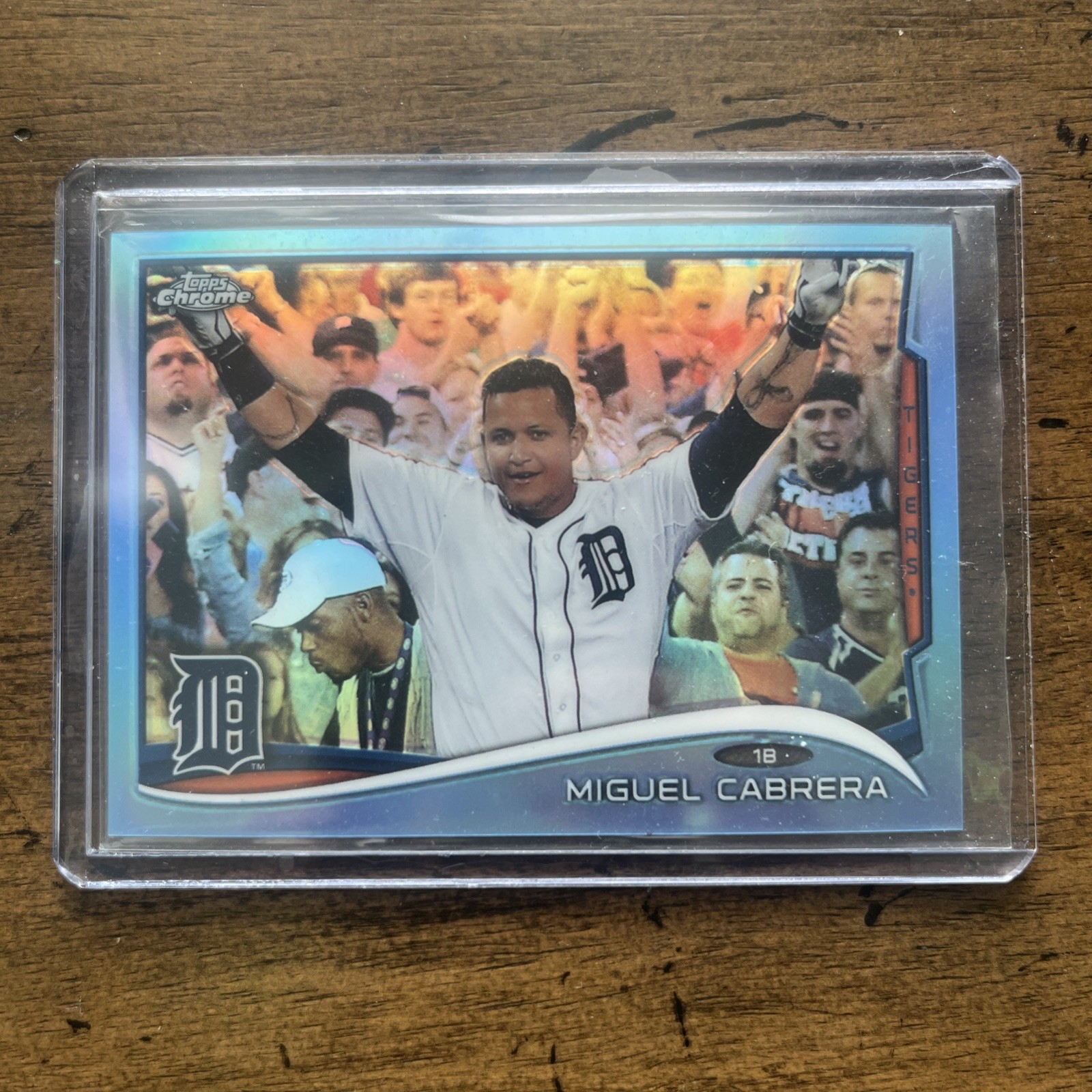 2014 Topps Chrome Blue Refractor #220 Miguel Cabrera Tigers 105/199