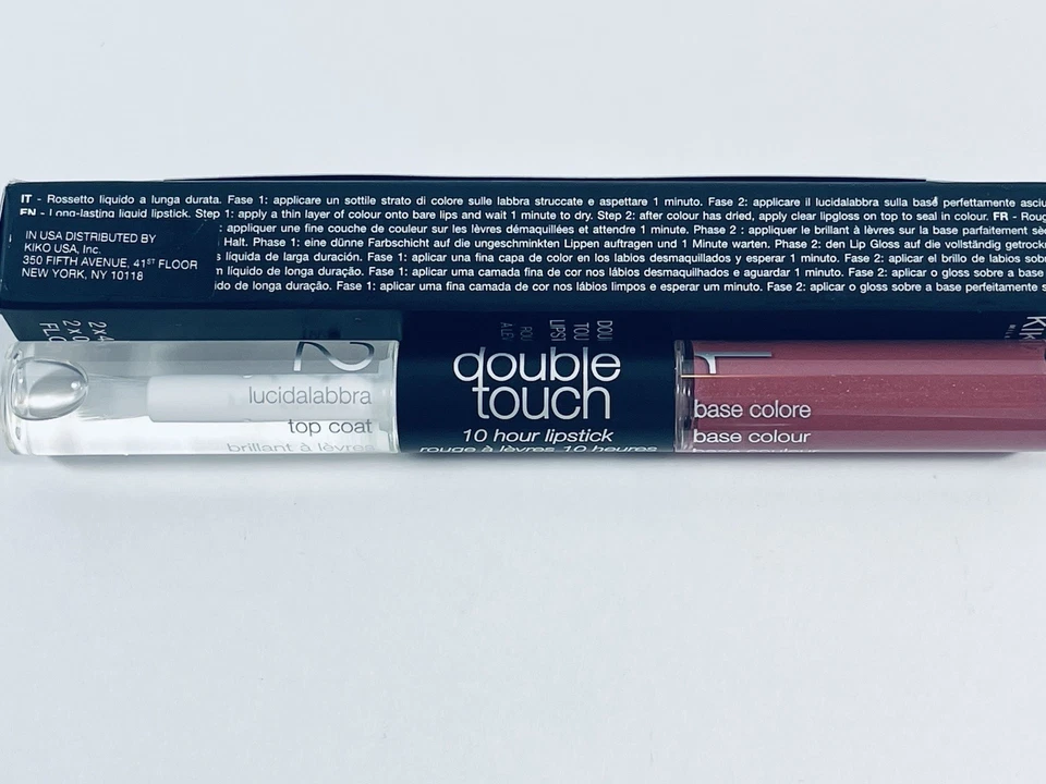 Lápiz labial líquido Kiko Milano Double Touch, Rogue Foto 2 de 2