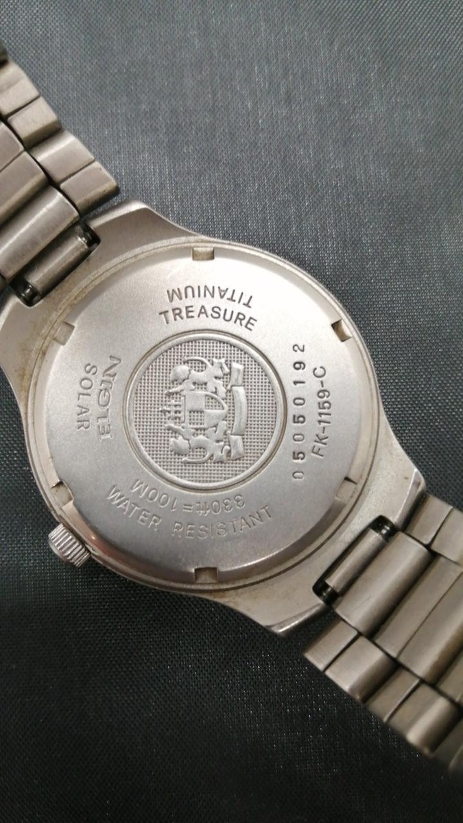 ELGIN USA FK-1159-C Solar Watch for sale online | eBay