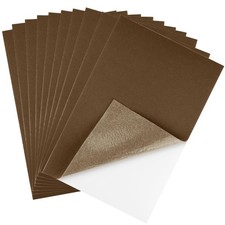 10 Pcs Brown Felt Fabric Sheets Self Adhesive Felt Sheets 8 x 12 Inches