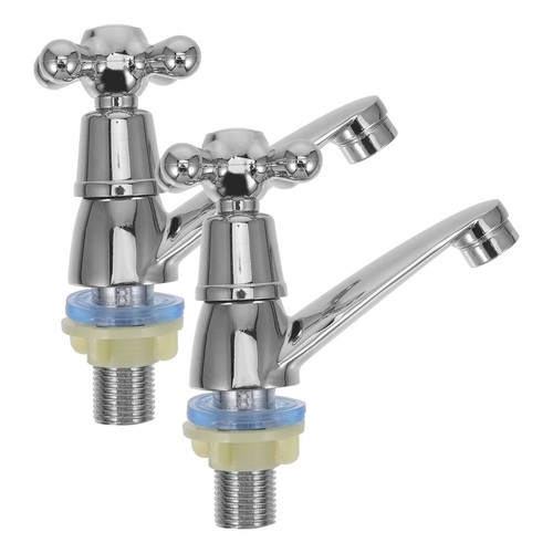 1 Pair Sink Faucets Single Handle Bathroom Faucet Bathroom Basin Taps - 第 7/12 張圖片