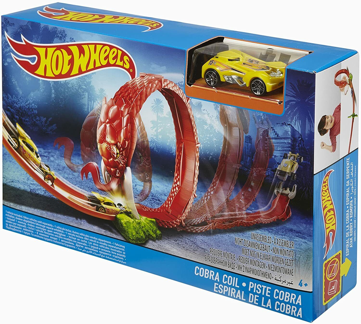 Pistas com criaturas hot wheels cobra coil mattel dwk94 dwk95