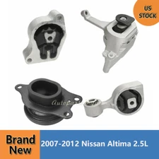 Engine Motor & Transmission Mount Kit 4PCS For 07-12 Nissan Altima 2.5L Auto CVT
