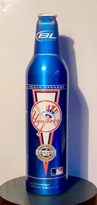 2009 NEW YORK YANKEES STADIUM INAUGURAL SEASON ALUMINUM BUD LIGHT
