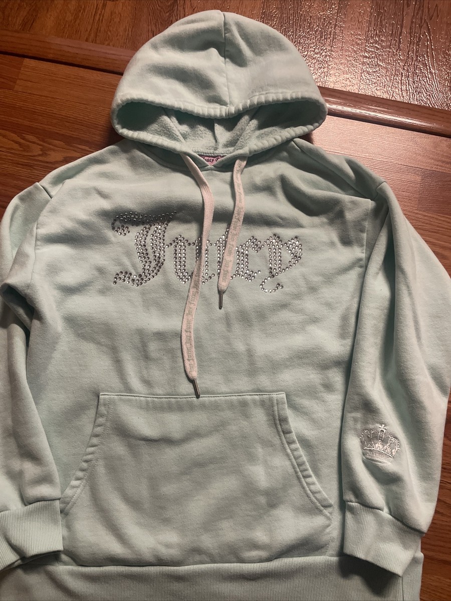 Pullover Hoodie Peso Spoiled Youth Rhinestone Hoodie Juicy Couture