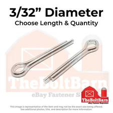 3/32" Stainless Extended Prong Cotter Pin (Choose Length & Qty)