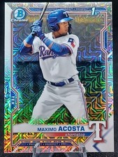 2021 Bowman Chrome Prospects Mega Box Mojo Refractor Maximo Acosta #BCP-7