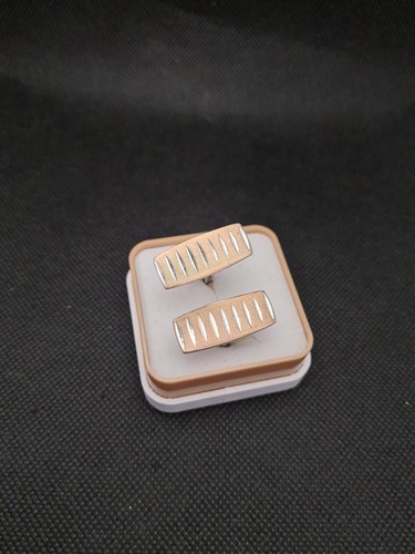 Paire De Boutons De Manchette Anciens En Argent 835 - Modèle Homme (J2)