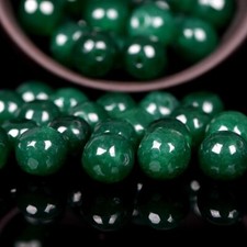 Natural Rare Green Jade Round Loose Beads Gemstone 4mm/6mm/8mm/10mm Jewelry Make