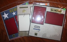 Military scrapbook pages single 12 x 12 pages handmade photo ready Hero