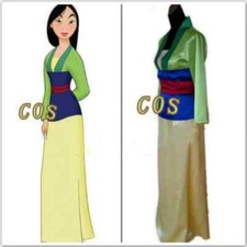 High quality Hua Mulan Movie Princess Fancy Party Dress Halloween Cosplay