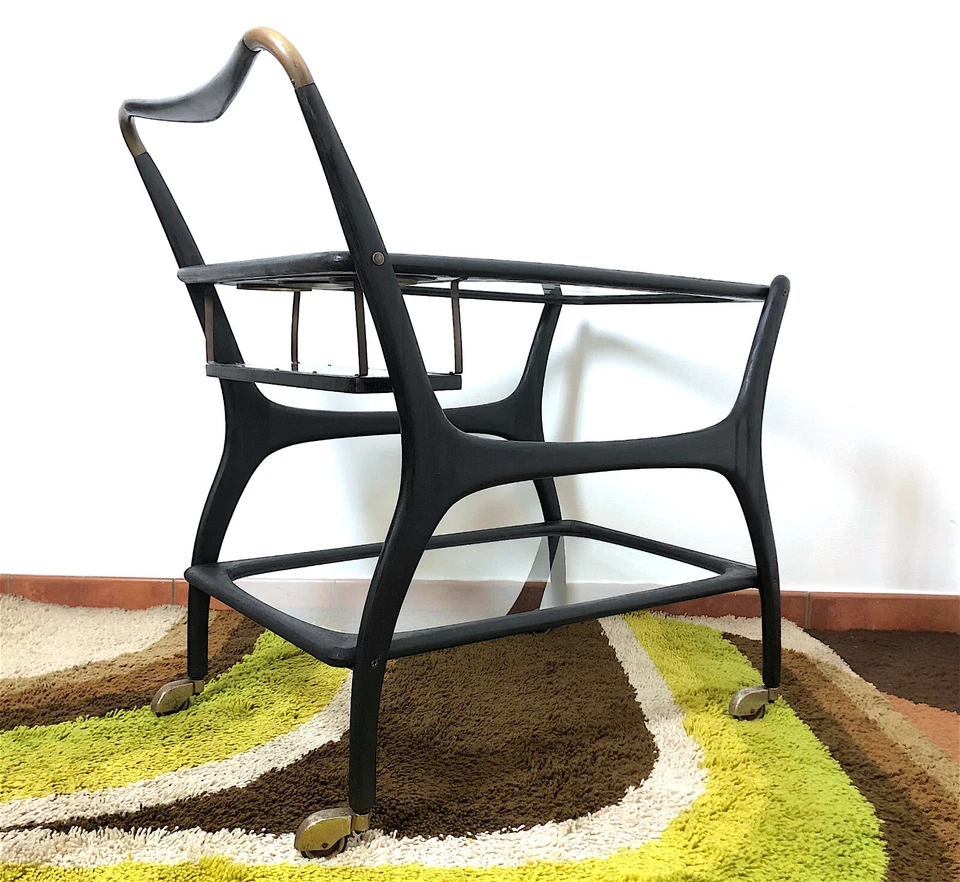 Carrello Bar di Ico Parisi By De Baggis Anni 50 Made in Italy VINTAGE INTERIOR - Immagine 4 di 4