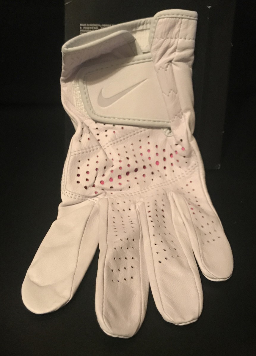 WOMENS NIKE TOUR CLASSIC GOLF GLOVE LEFT HAND SIZE LARGE WHITE