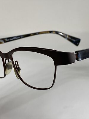 ALAIN MIKLI AL1042 0200 France Grey/Brown Split Eyeglasses Frame 