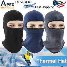Winter Windproof Thermal Fleece Neck Warm Balaclava Ski Snow Full Face Mask Hat