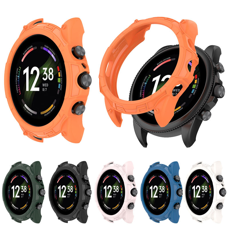 For Fossil Gen 42/44MM Rugged TPU Protection Shockproof Bumper Case Cover