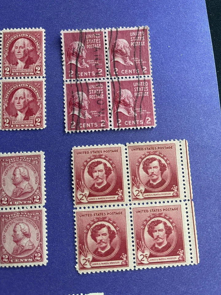 US 1923-1940 7 Blocks Of 4 And 1 Block Of 2 Stamps, VF/XF, See Photos - Image 4 of 4