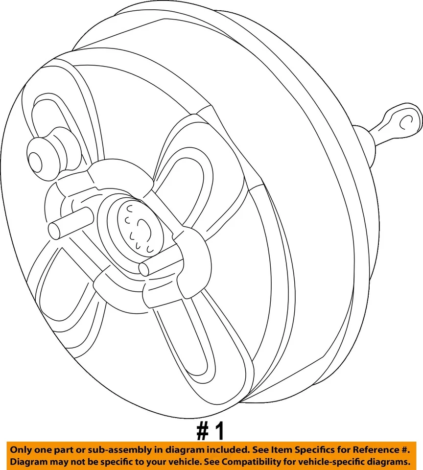Б/у усилитель тормозов подходит: 2004 Chevrolet Avalanche 1500 гидравлический класс C - Изображение 4 из 4