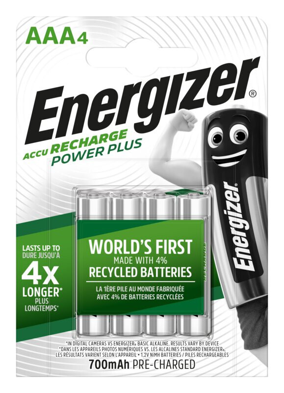 8 batterie  ministilo AAA   ricaricabili NiMH  700 mAh ENERGIZER