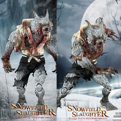COOMODELxOUZHIXIANG Snowfield Slaughter Bloody White Werewolf 1/12