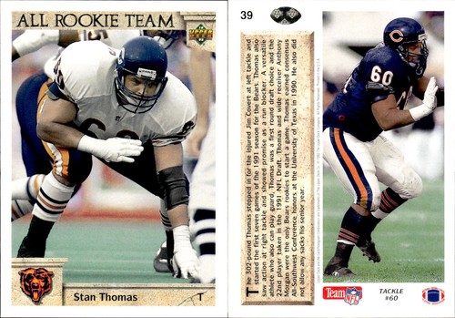 1992 Upper Deck Series 1 Football Complete Your Set #1-250 You Pick! - Picture 32 of 192