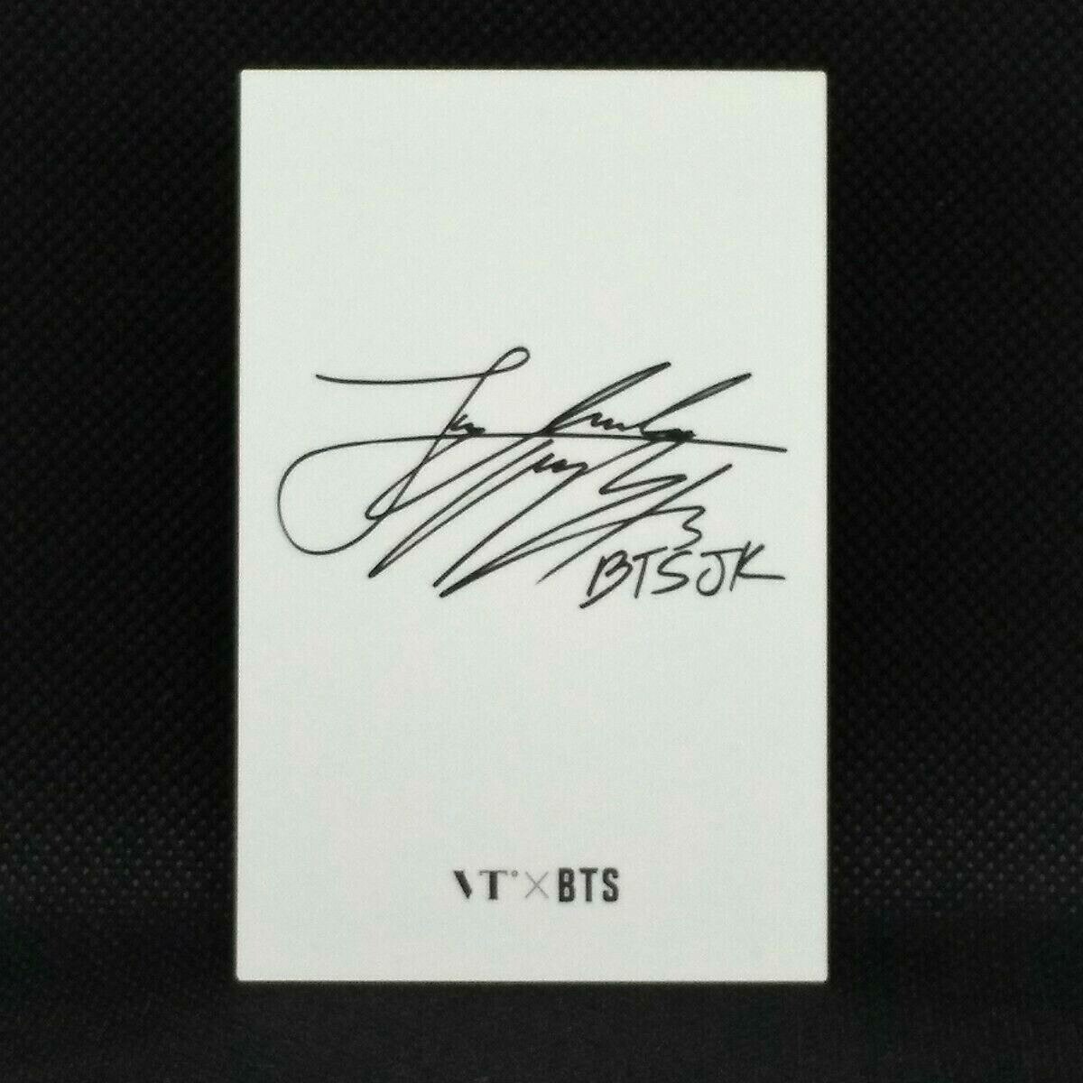 BTS JUNGKOOK VT Cosmetics Photo Card Sign K-POP Music From