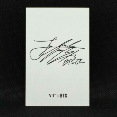 BTS JUNGKOOK VT Cosmetics Photo Card Sign K-POP Music From