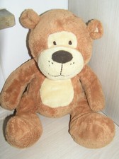 Pl&uuml;schtier B&auml;r braun beige sitzend Wildtier  Kuscheltier Spielzeug  Kinder