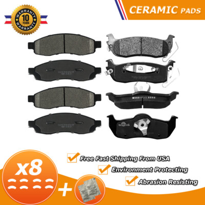Front & Rear Ceramic Brake Pads for Nissan Pathfinder Armada Titan Infiniti QX56