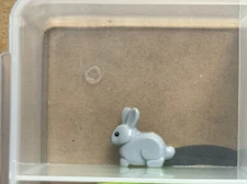 LEGO Parts - Light Bluish Gray Bunny / Rabbit with Black Eyes - No 29685 - QTY 1