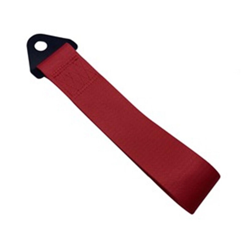Universal Front Car Towing Strap with Bumper Hooks for Trailers – Heavy-Duty Polyester Belt