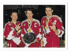 CANADA'S CAPTAINS 1990-91 Upper Deck Hockey # 473 ERIC LINDROS NM - MT