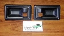 70-74 Camaro Firebird Door Handle Black Bezel Pair Inside Cup Escutcheon Insert 70-74 Camaro Firebird Door Handle Black Bezel Pair Inside Cup Escutcheon Insert
