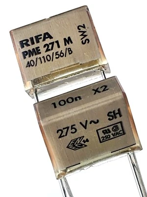 0.1uF 100nF RIFA *ORIGINAL* PME271M610M 275V EVOX X2 PME 271 pitch 15mm-ref: A94