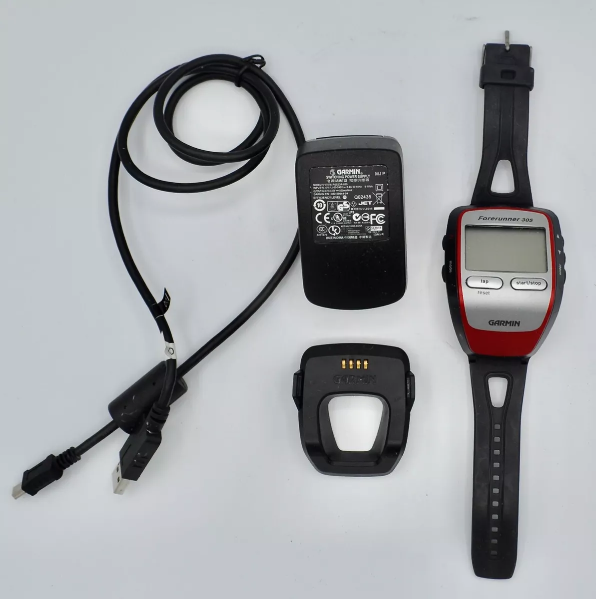 Ed Sædvanlig session Garmin Forerunner 305 GPS Sport Watch w/ Charging Cradle and Charger | eBay