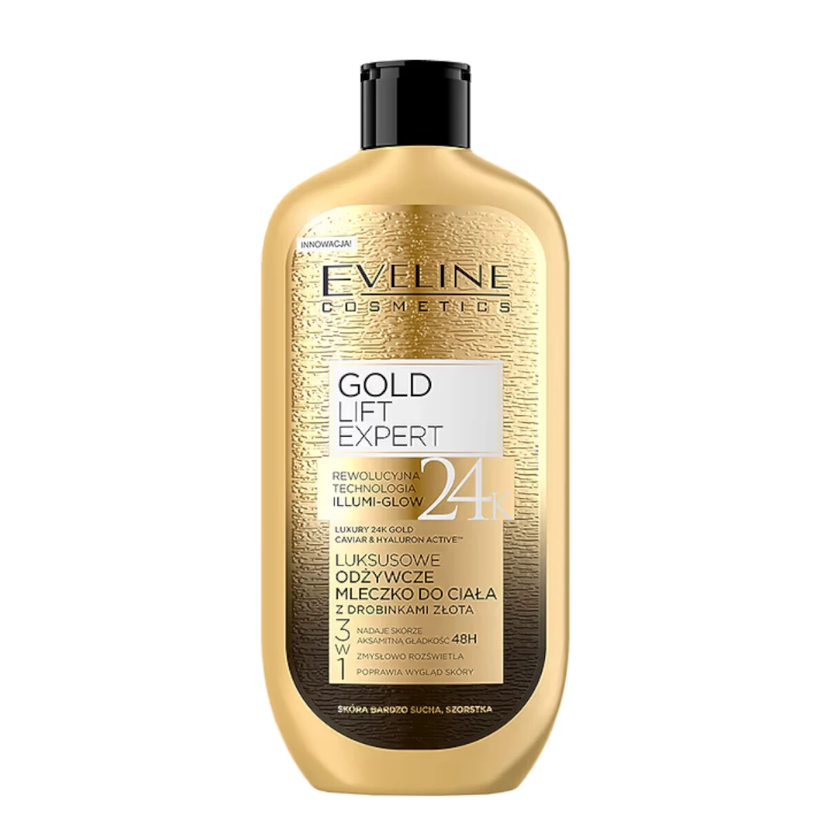 Eveline Luxury Nourishing Body Milk with Gold Particles Moisturizing Dry Skin