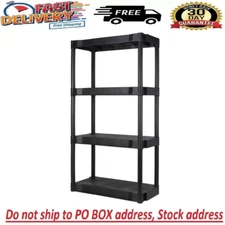 Heavy Duty Shelving Unit,Plastic Garage Shelves Storage Organizer