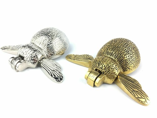 SOLID BRASS BUMBLE BEE DOOR KNOCKER, MATERIAL, VARIOUS FINISHES GIFT - Picture 9 of 11