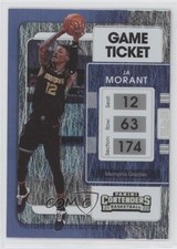 2021-22 Panini Contenders Game Ticket Anniversary Edition Ja Morant #3 4xw