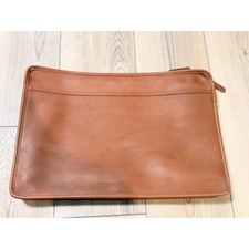Coach Vintage British Tan Leather Portfolio C...