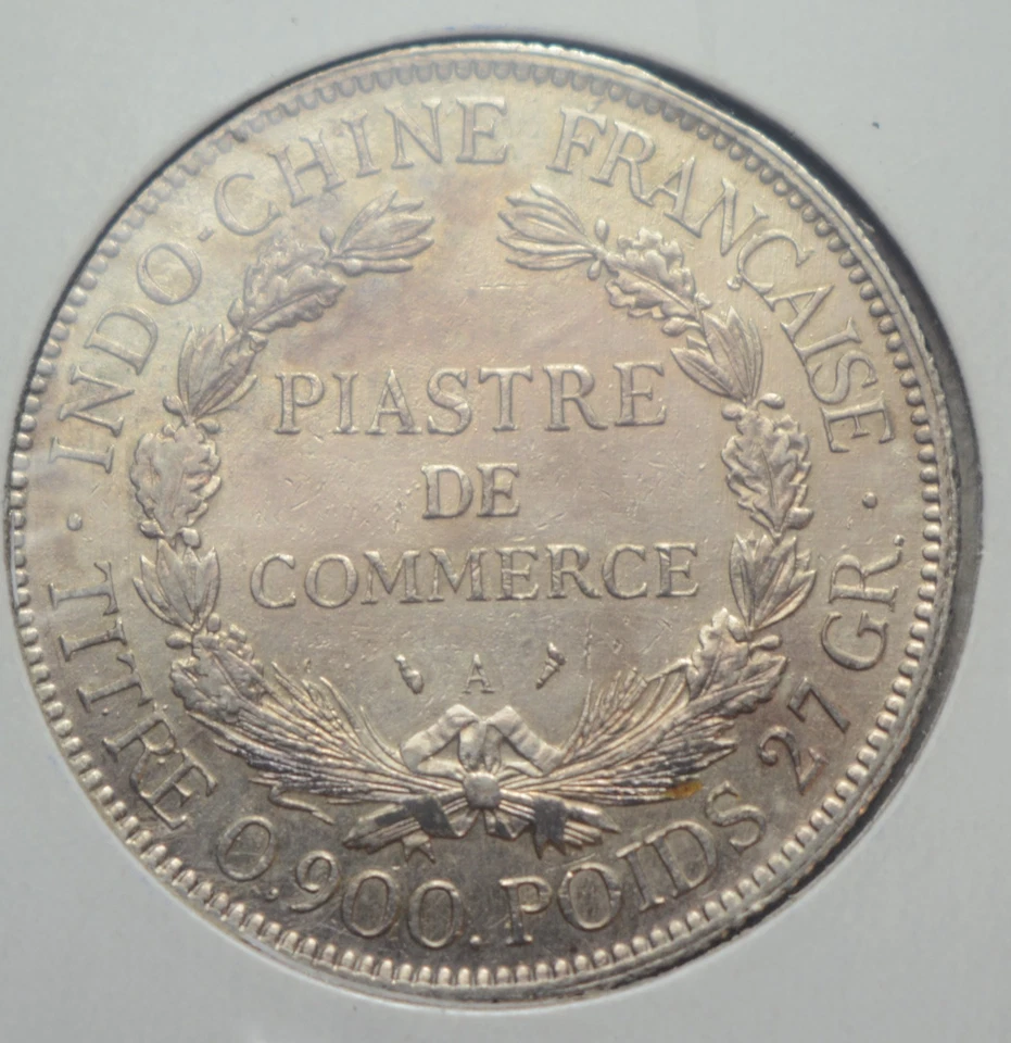 1909 FRENCH INDOCHINA (VIETNAM) SILVER PIASTRA - Image 3 of 4