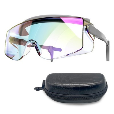 VOLTSPARK CO2 Laser Eye Protection Glasses | Medium, Transparerent 
