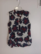 J Crew Sequin Floral Sleeveless Blouse Top Sz 0 Style B8767