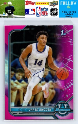 2021-22 Bowman University #44 Jared Rhoden Pink