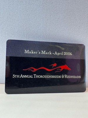 Maker's Mark 2006 Pin 5th Annual Thoroughbreds & Redheads Bourbon Whiskey Promo